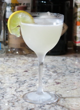 A Daiquiri cocktail in a Nick & Nora glass