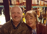 Peter and Kathy at the bar
